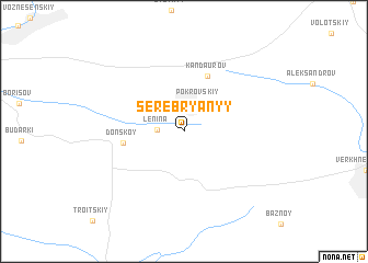 map of Serebryanyy