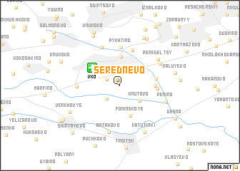 map of Serednëvo