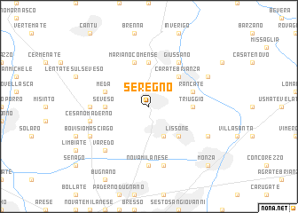 map of Seregno