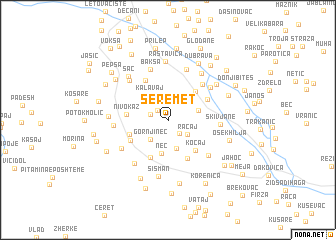 map of Šeremet