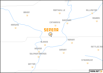 map of Serena