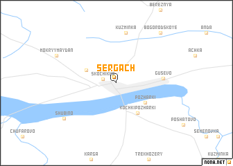 map of Sergach