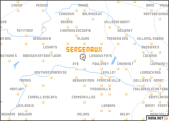 map of Sergenaux