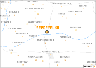 map of Sergeyevka