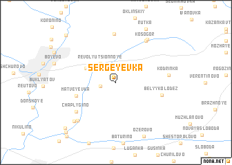 map of Sergeyevka