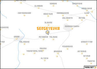 map of Sergeyevka