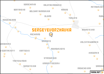 map of Sergeyevo-Rzhavka
