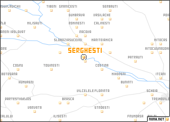 map of Sergheşti