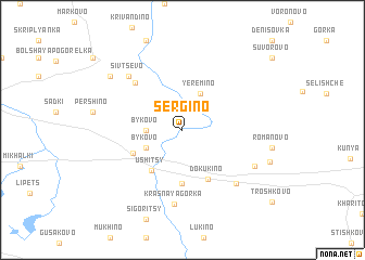 map of Sergino