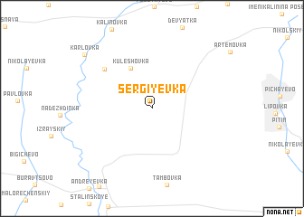 map of Sergiyevka