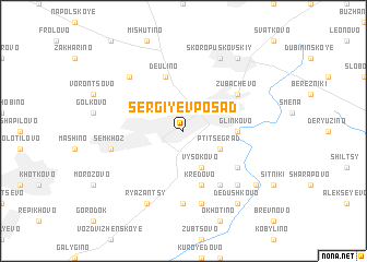 map of Sergiyev Posad