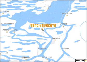map of Sergiyevskoye