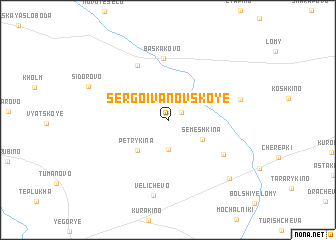 map of Sergo-Ivanovskoye