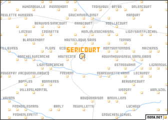 map of Séricourt
