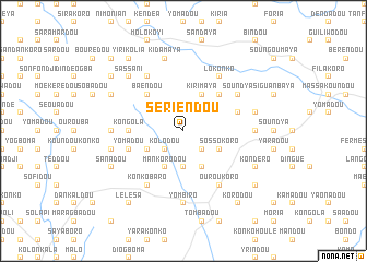 map of Sériendou