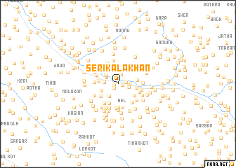 map of Seri Kāla Khān