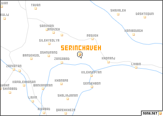 map of Serīn Chāveh