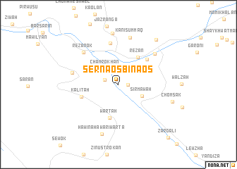 map of Sernaosbinaos