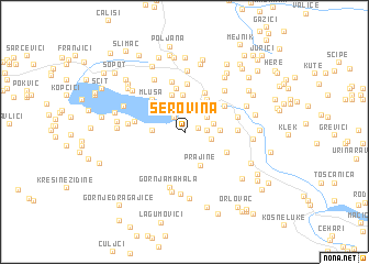 map of Šerovina