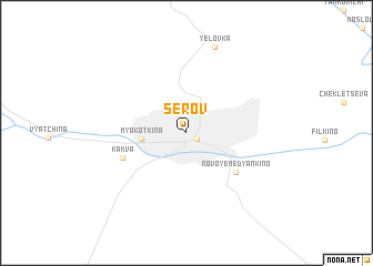 map of Serov