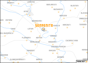 map of Şerpeniţa