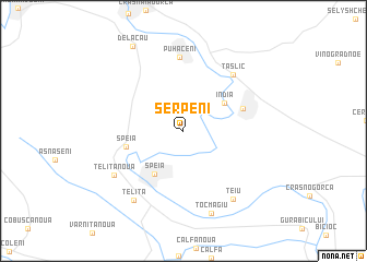 map of Şerpeni