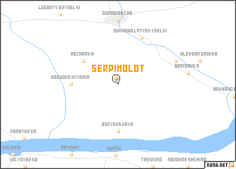 map of Serp i Molot