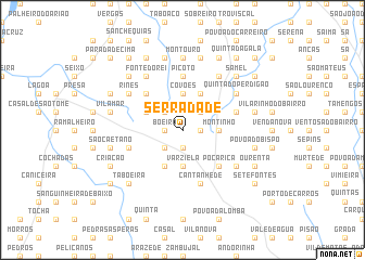 map of Serradade