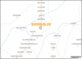 map of Serra dʼAlva