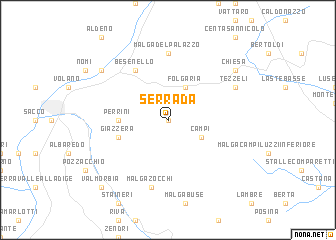 map of Serrada