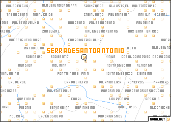 map of Serra de Santo António