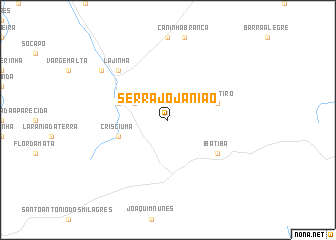 map of Serra Jo Janião