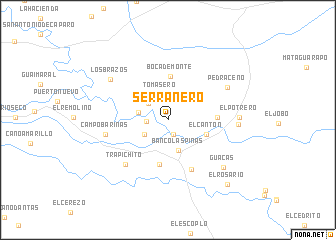 map of Serranero