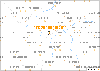 map of Serra San Quirico