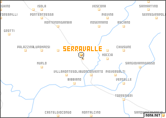 map of Serravalle