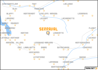 map of Serraval