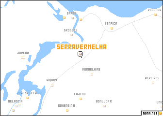 map of Serra Vermelha