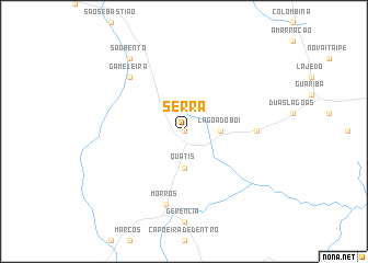 map of Serra