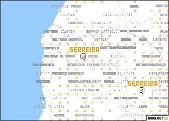 map of Serreira