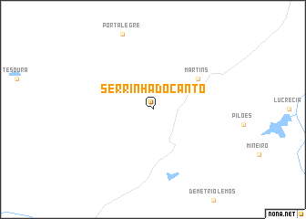 map of Serrinha do Canto