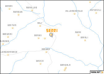 map of Serri