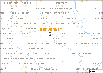 map of Servandet