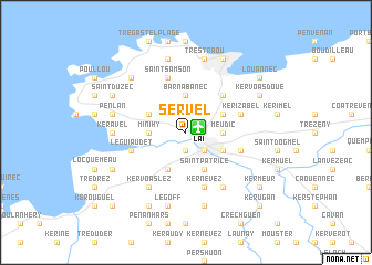 map of Servel