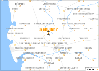 map of Servigny