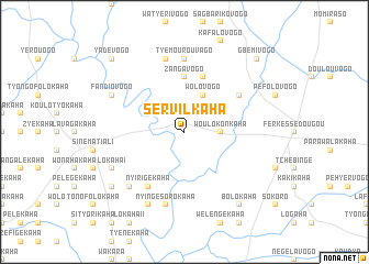map of Servilkaha
