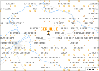 map of Serville
