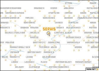 map of Serwis