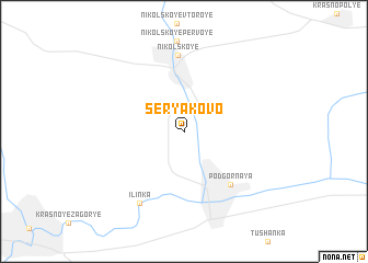map of Seryakovo