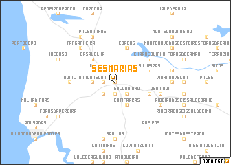 map of Sesmarias