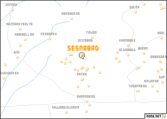 map of Sesnābād
